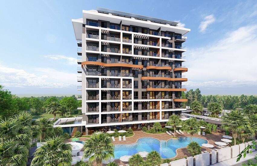 Real Estate in a Complex Intertwined with Nature in Alanya 1