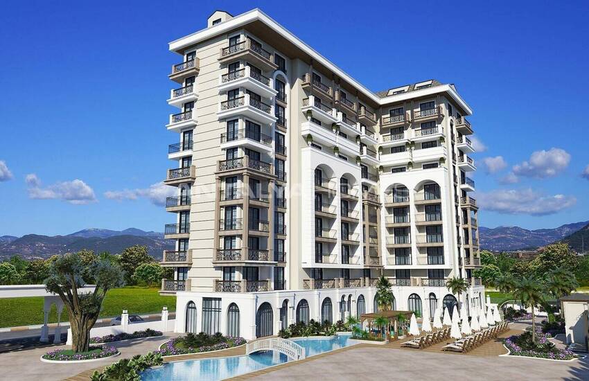Alanya'da Merkezi Konumda Modern Tasarımlı Lüks Daireler