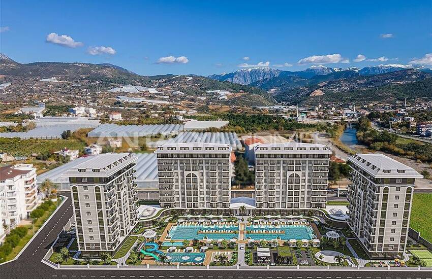 املاک جدید با دید دریا در مجتمعی در آلانیا 1