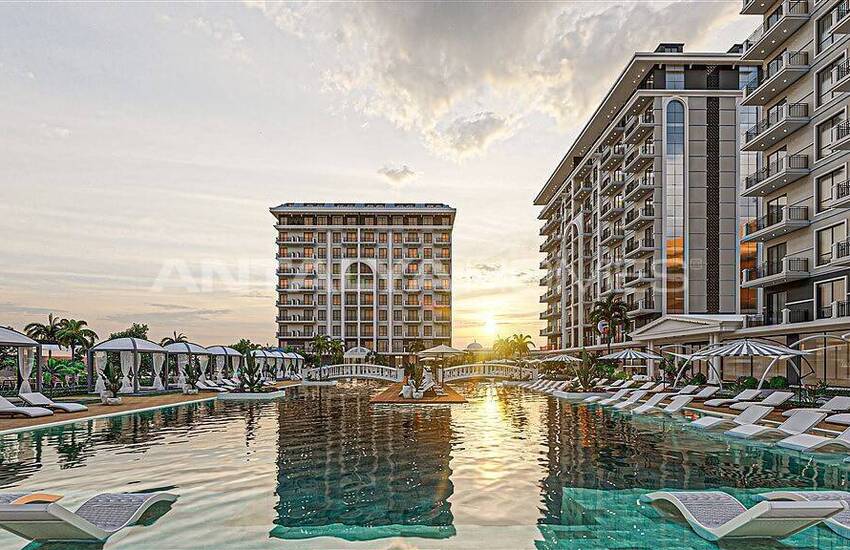 املاک جدید با دید دریا در مجتمعی در آلانیا 5