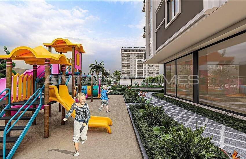 املاک جدید با دید دریا در مجتمعی در آلانیا 7