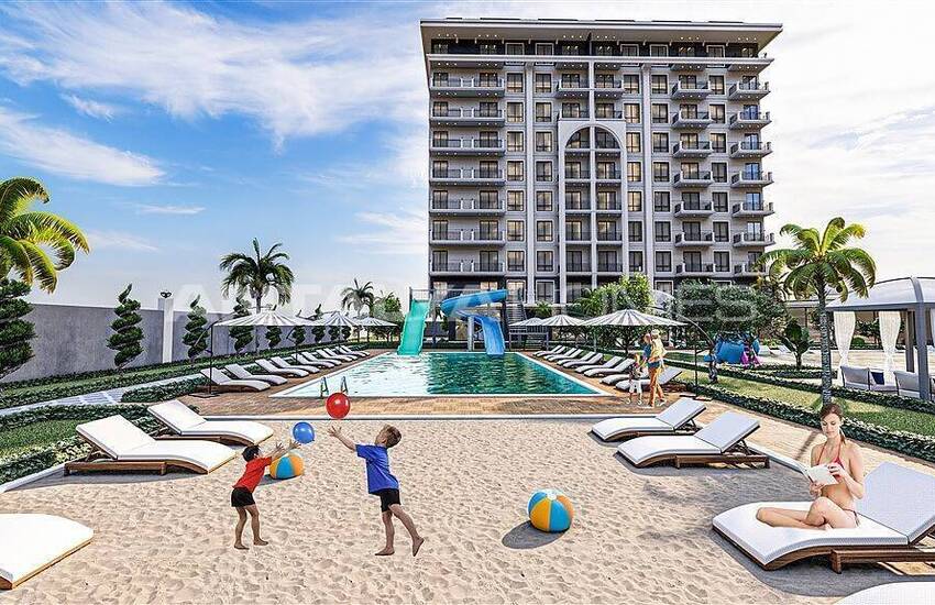 املاک جدید با دید دریا در مجتمعی در آلانیا 6