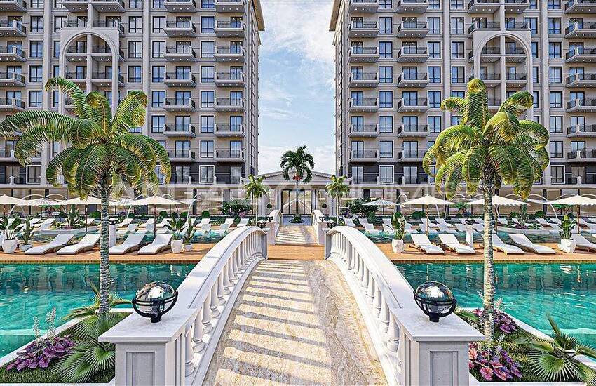 املاک جدید با دید دریا در مجتمعی در آلانیا 4