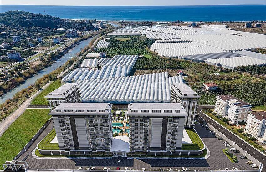 املاک جدید با دید دریا در مجتمعی در آلانیا 2