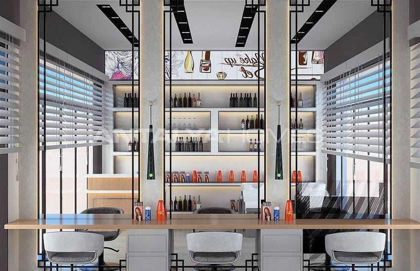 املاک جدید با دید دریا در مجتمعی در آلانیا 13