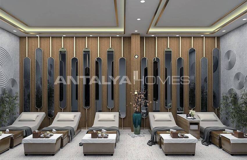 املاک جدید با دید دریا در مجتمعی در آلانیا 14