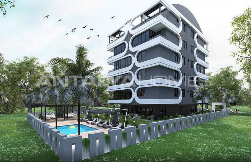 املاک نوساز در یک مجتمع لوکس با استخر در یشیلباهچه، لارا 3