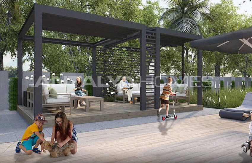 املاک نوساز در یک مجتمع لوکس با استخر در یشیلباهچه، لارا 17