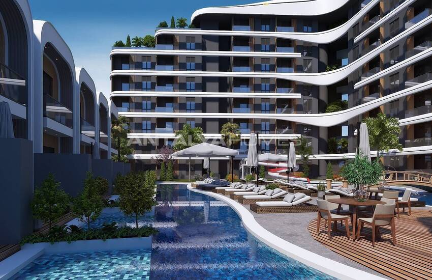 Moderna Lägenheter I Ett Fördelaktigt Läge I Aksu Antalya