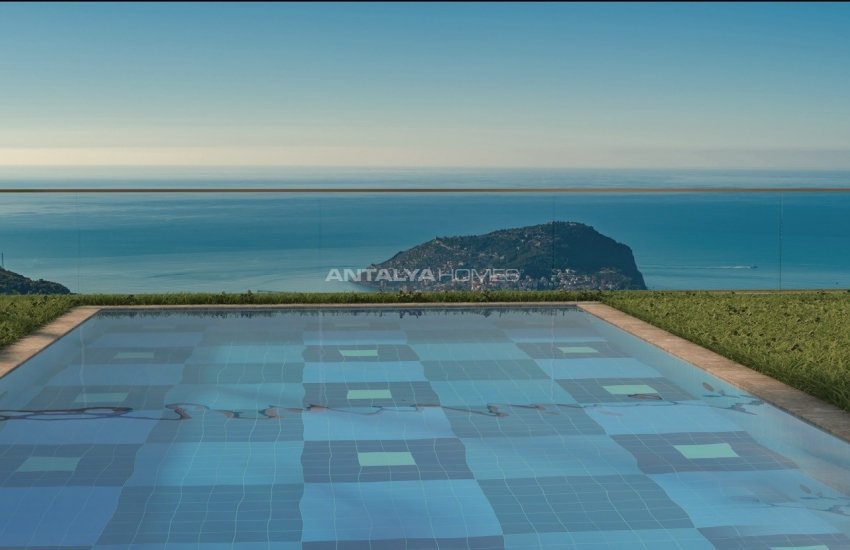 Spacious Villas with Amazing Sea and City View in Alanya 2