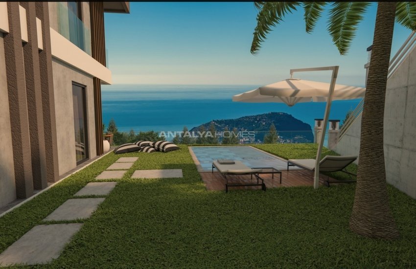 Spacious Villas with Amazing Sea and City View in Alanya 5