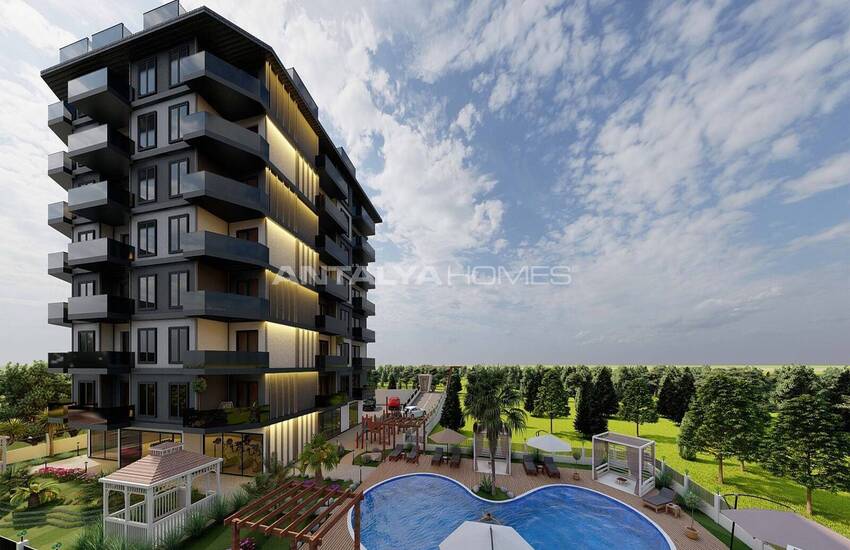 Chic Properties in a Well-located Residential Complex in Alanya