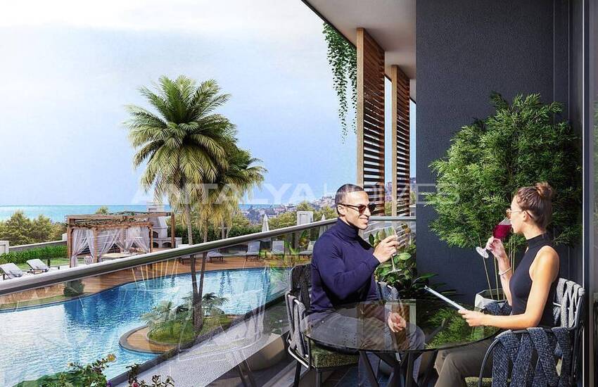 New Real Estate with Sea View in Modern Complex in Alanya 23