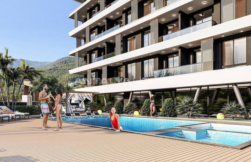 New Real Estate with Sea View in Modern Complex in Alanya 3
