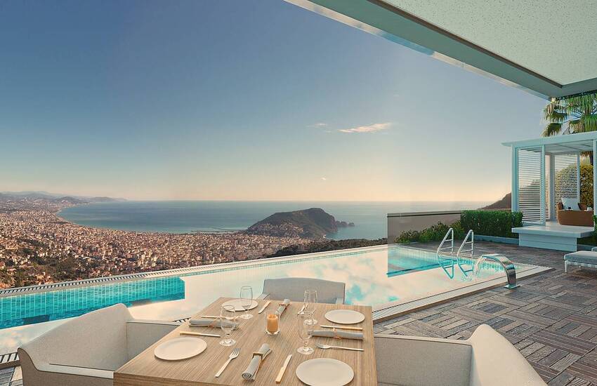Villas with Astonishing Views in the Center of Alanya
