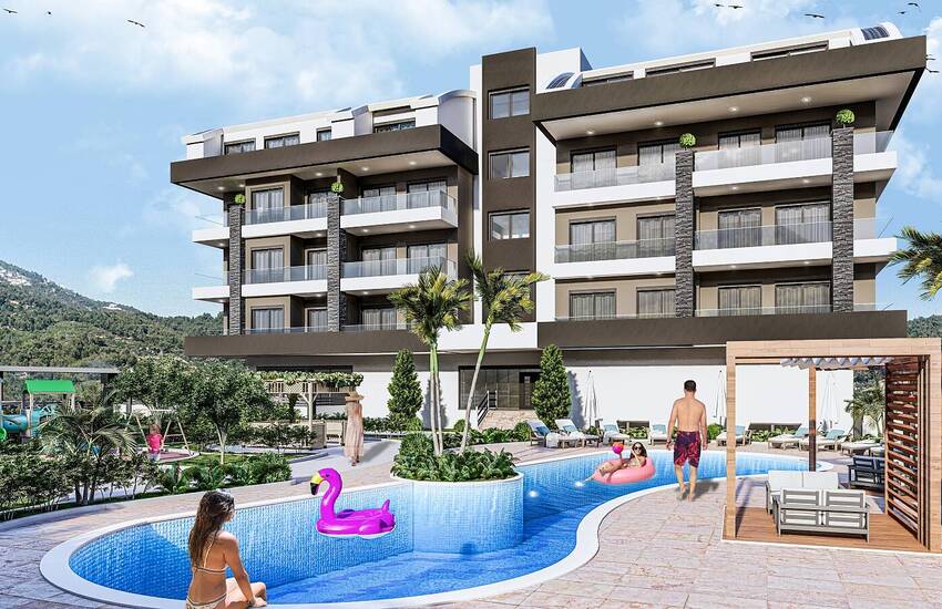 Chic Properties in a Complex with Rich Amenities in Oba Alanya