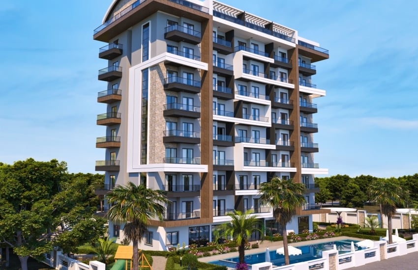 Stylish Apartments with Sea View in Luxe Complex in Alanya