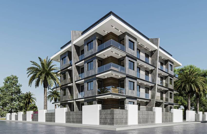 Flats in a Residential Complex with Swimming Pool in Alanya