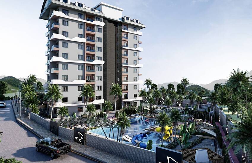 Cozy Apartments with Sea View in Luxury Complex in Alanya