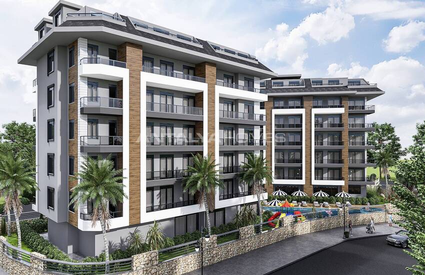 Wohnungen In Stilvollem Zwei-block-komplex In Tosmur Alanya 1