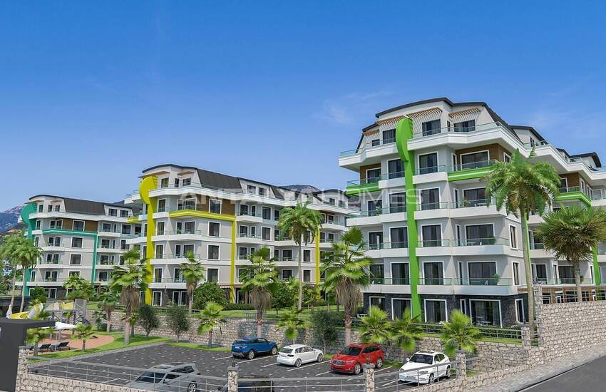 Appartementen In Een Complex Met Zwembad In Alanya Oba 2
