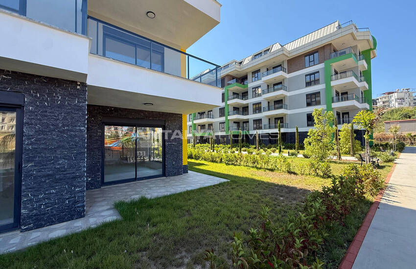 Sea View Flats in a Complex with Swimming Pool in Alanya Oba 6