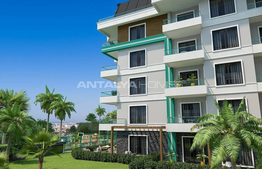 Sea View Flats in a Complex with Swimming Pool in Alanya Oba 3