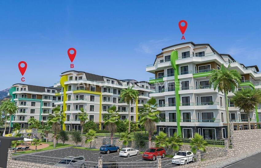 Appartementen In Een Complex Met Zwembad In Alanya Oba 7