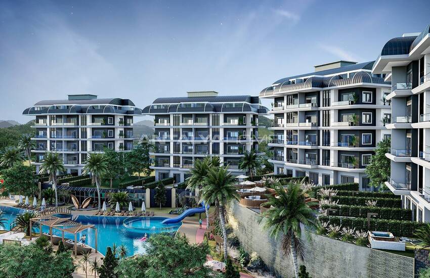 Snygga Nybyggda Fastigheter Med Havsutsikt I Alanya 1