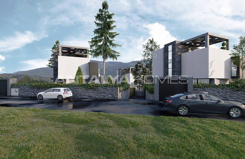 Стильные Отдельные Виллы Рядом с Пляжем в Калкане 13