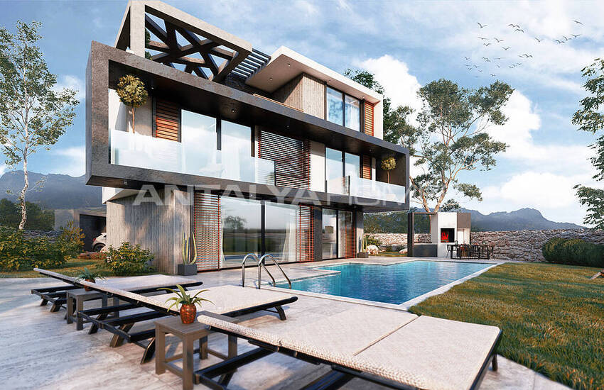 Стильные Отдельные Виллы Рядом с Пляжем в Калкане 2