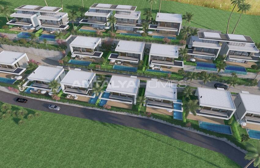 Maisons Spacieuses Avec Jardin Et Piscine Privés À Oba Alanya