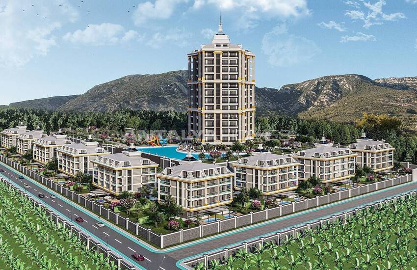 املاک و مستغلات بزرگ در مجتمعی با مفهوم هتل در آلانیا 1