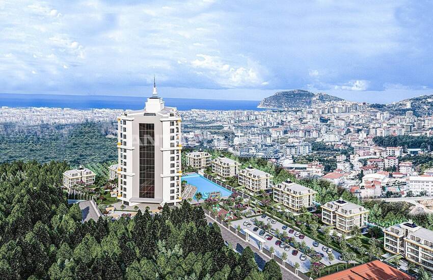 املاک و مستغلات بزرگ در مجتمعی با مفهوم هتل در آلانیا 7