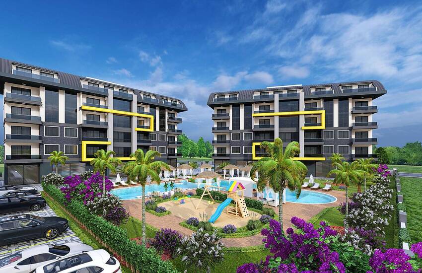 Luxury Properties in a Complex with On-site Facilities in Alanya