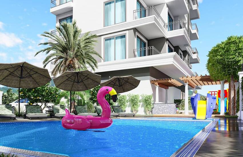 Flats Suitable for Investment in New Project in Alanya