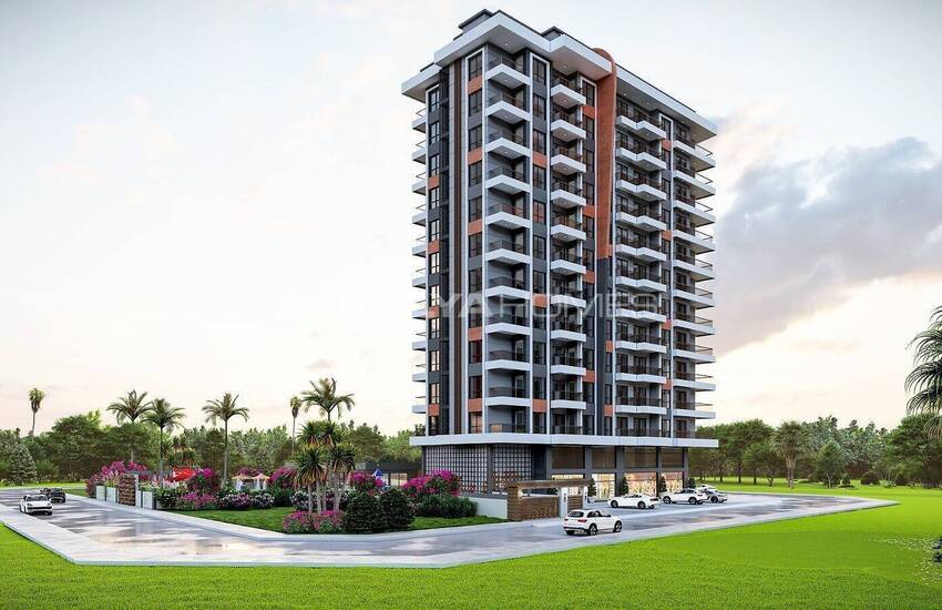 Новые Квартиры в Комплексе с Видом на Море в Аланье 2