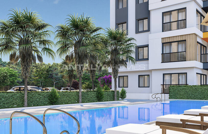 آپارتمان های جمع و جور با چشم انداز بی وقفه در آکسو، آنتالیا 2