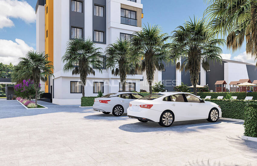 آپارتمان های جمع و جور با چشم انداز بی وقفه در آکسو، آنتالیا 5