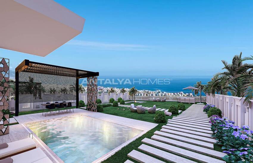 Detached Villas with Private Pool and Garden in Alanya 1
