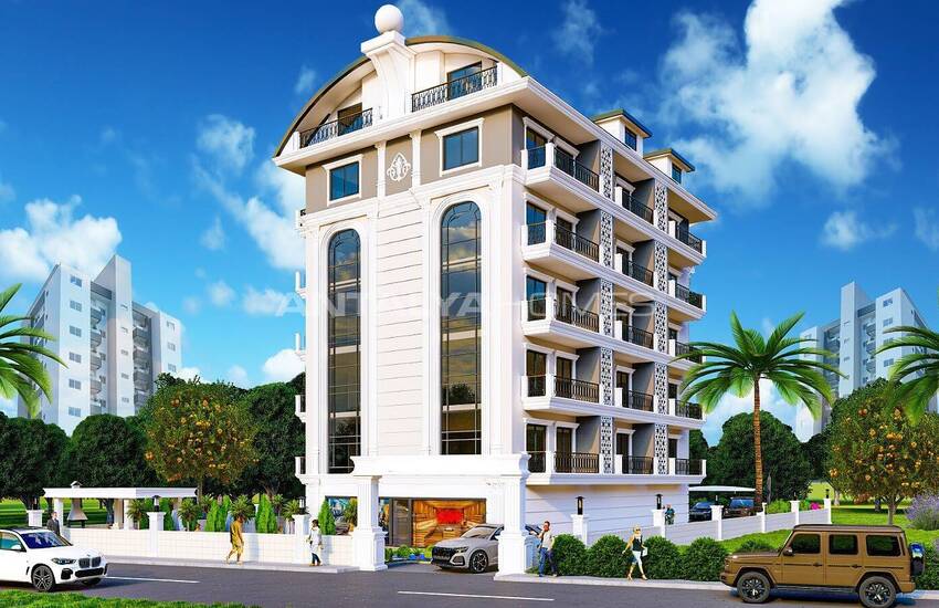 Elegant Flats in a Complex in Oba Neighborhood in Alanya 2