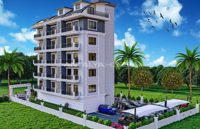 Elegant Flats in a Complex in Oba Neighborhood in Alanya 4