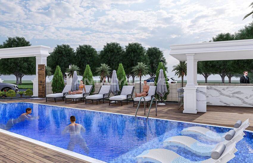 Elegant Flats in a Complex in Oba Neighborhood in Alanya 5