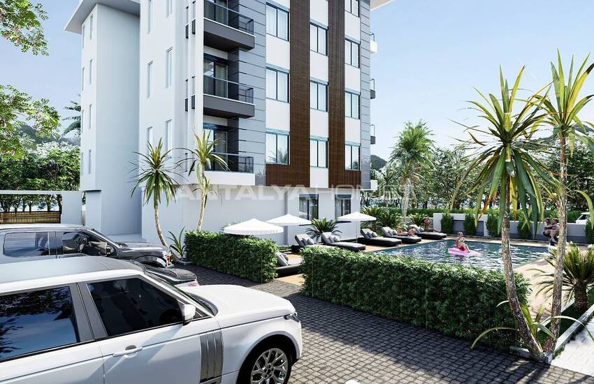 Real Estate in a Complex with Swimming Pool in Alanya Oba 5