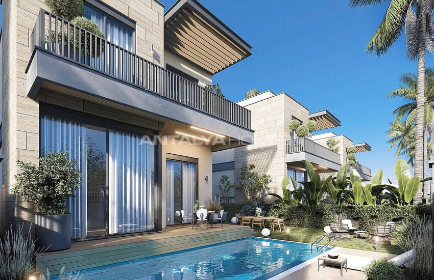Nieuwbouw Huizen Met Privé Zwembad En Tuin In Antalya