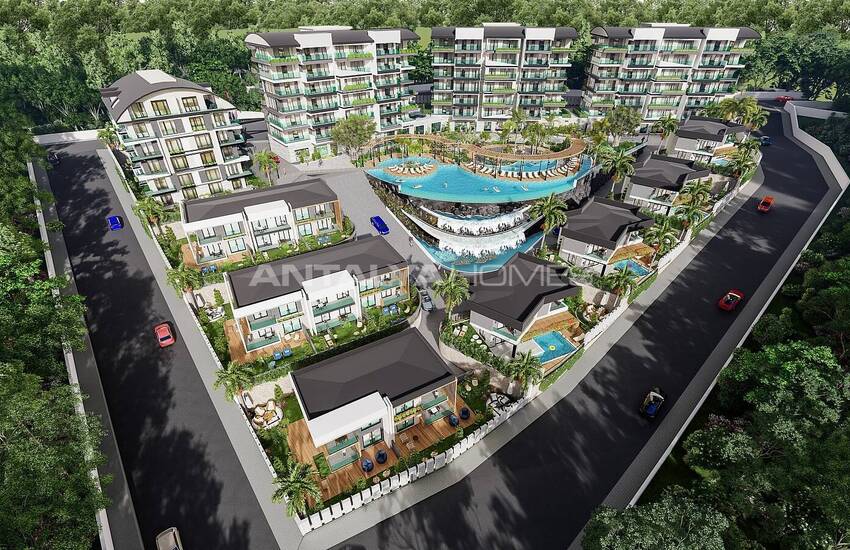 Stylish Houses in a Comprehensive Complex in Alanya Kargicak 1
