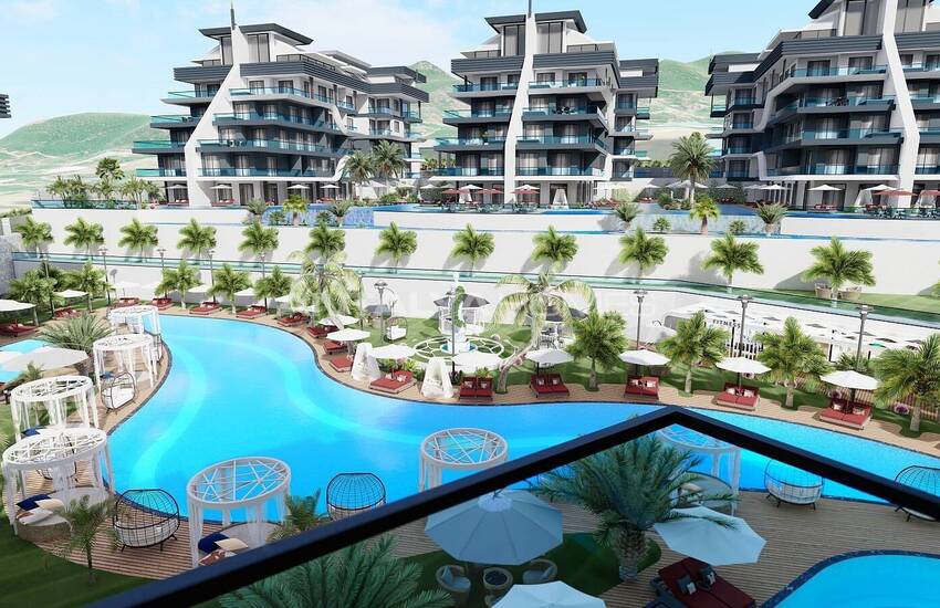 Stijlvolle Appartementen Met Uitzicht Op Zee En Natuur In Oba, Alanya