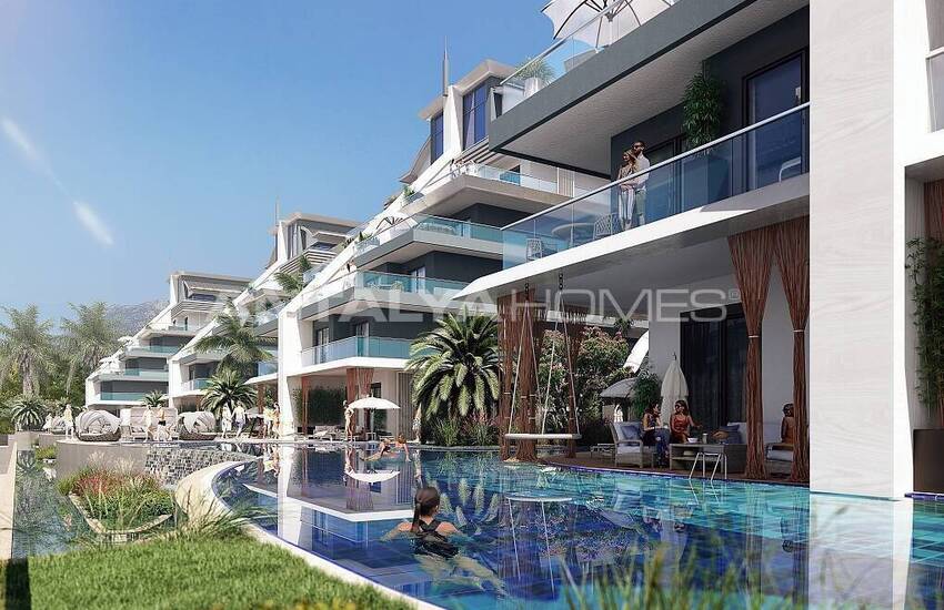 Stilvolle Wohnungen Mit Meer Und Naturblick In Oba, Alanya 5