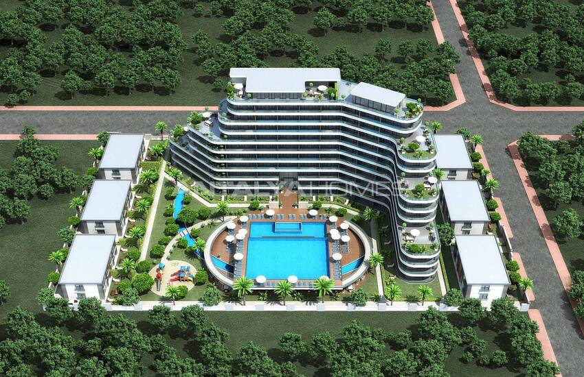 Appartements Avec Grands Jardins Et Terrasses À Antalya Aksu