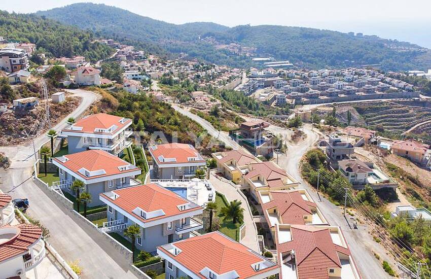 Duplex Med Natur Och Havsutsikt Omgivna Av Natur I Kargicak Alanya 4
